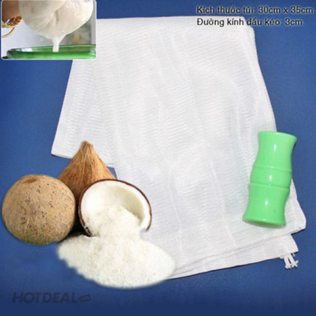 [HCM]Combo 5 Túi Lọc Nứớc Cốt Dừa Lọc rau Má