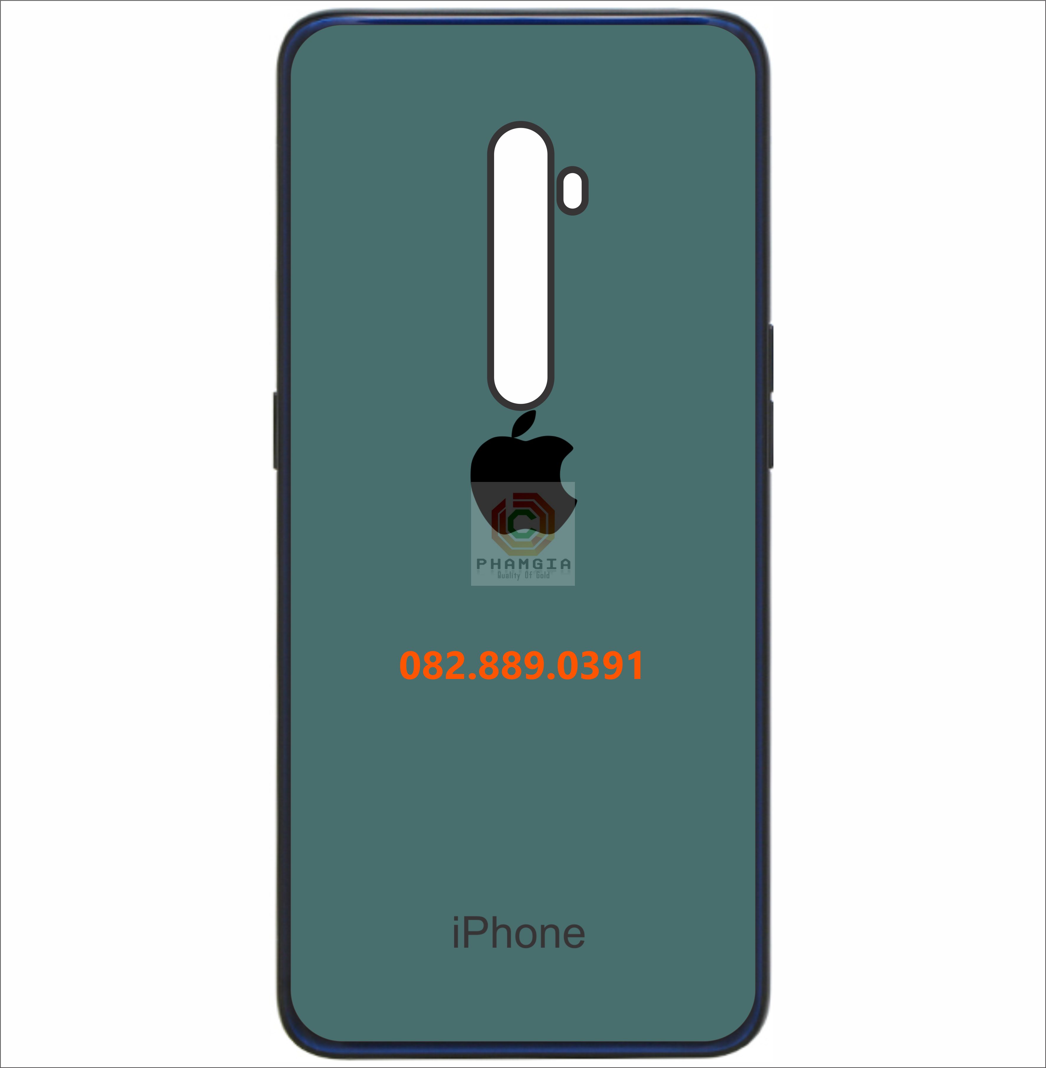 Ốp lưng giả iPhone cho Oppo Reno 2 mặt lưng bóng đẹp