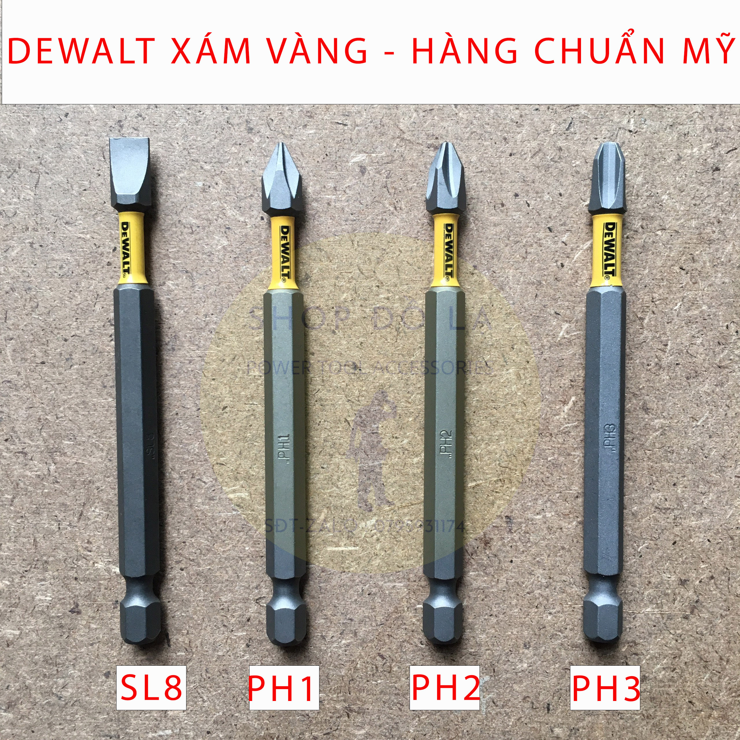 [Bán lẻ hoặc bộ]Mũi Vít Bake DEWAT Dài 9cm