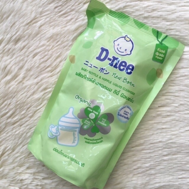 Nước Rửa Bình Sữa, Súc Bình Sữa Dnee Thái Lan Organic (dạng chai & túi xanh lá)