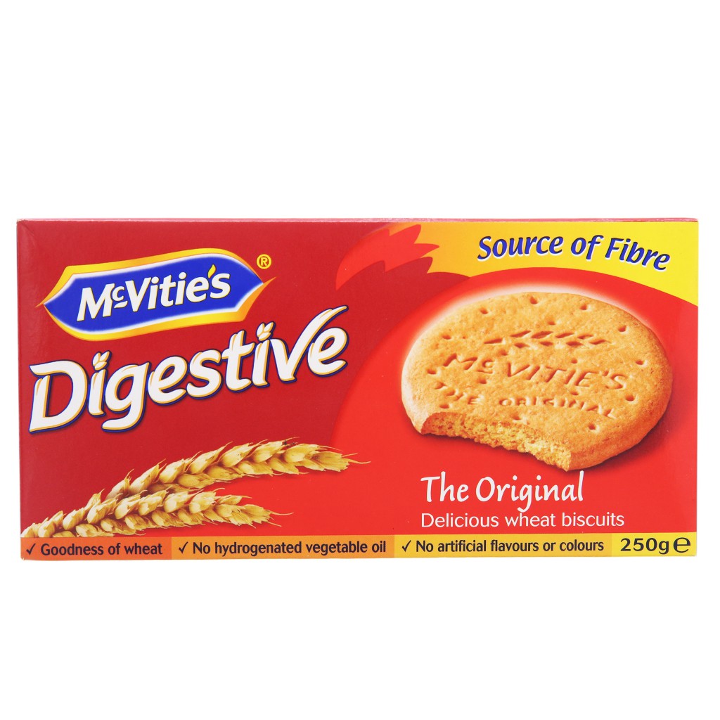 Bánh Quy Lúa Mỳ Digestive Vị Truyền Thống hiệu McVities 250g