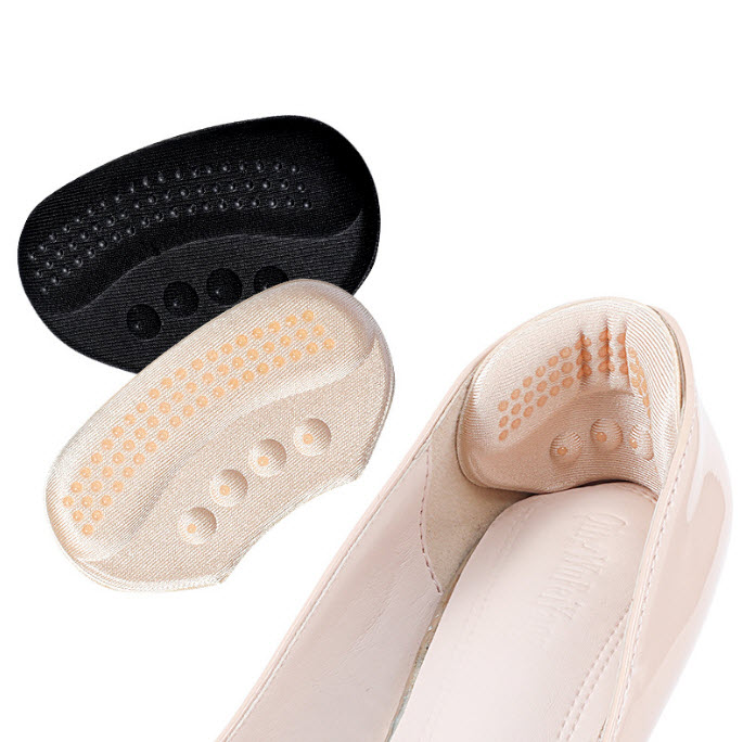 Một cặp 2 miếng lót gót giày chống rộng, chống trầy, có mặt gai silicon bám gót  chân cực êm chân_ Hàng có sẵn