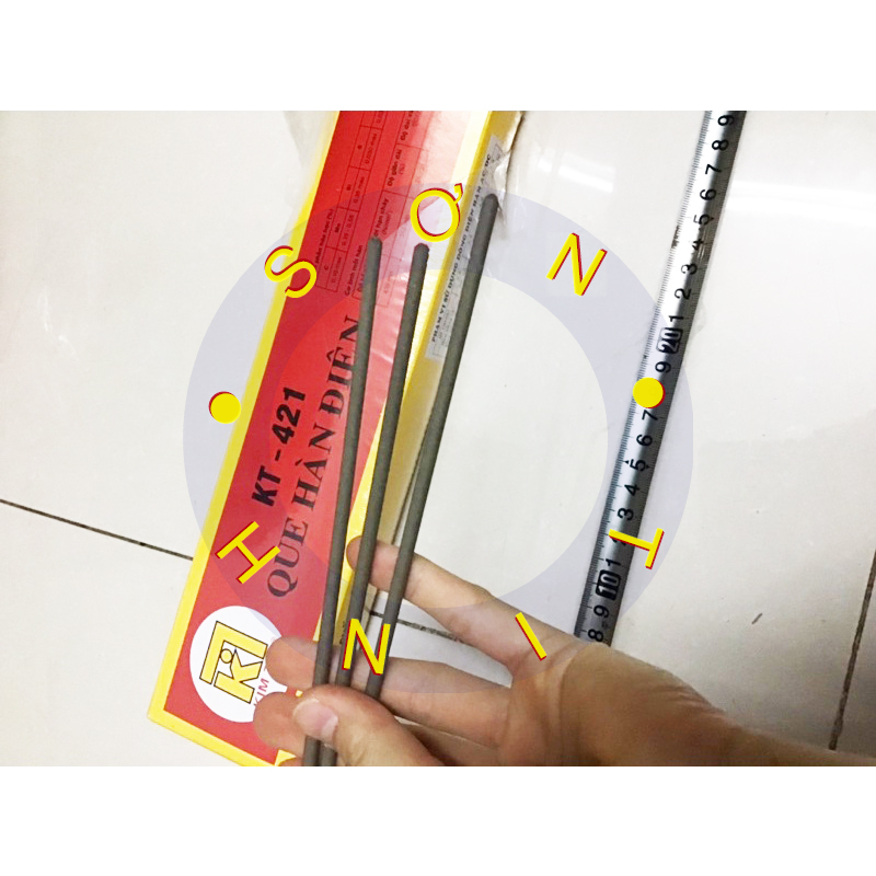 (BÁN LẺ 1KG) QUE HÀN KIM TÍN 2.5 Li- 3.2 Li- 4li QUE HÀN SẮT