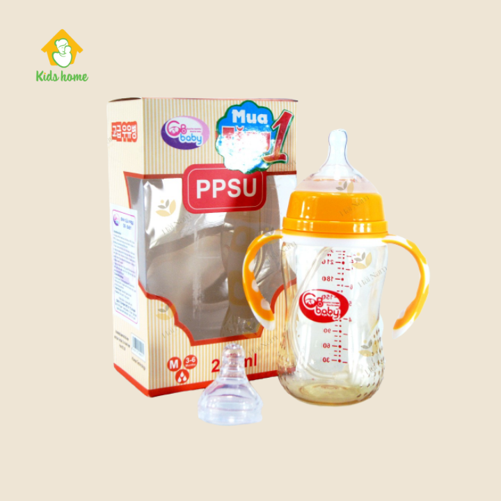 Bình sữa GB Baby PPSU có tay cầm (240ml)