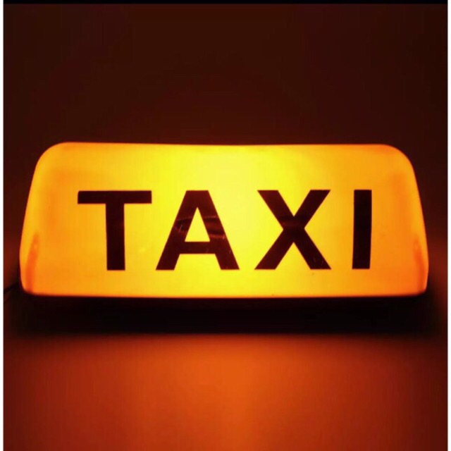 Mào taxi vàng - có đèn - đế nam châm