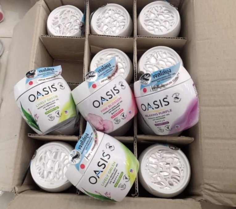 [HCM]Sáp thơm đuổi muỗi OASIS Thái Lan 180g