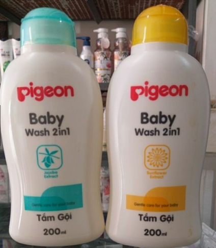 Sữa tắm gội 2 in 1 Pigeon Nhật bản