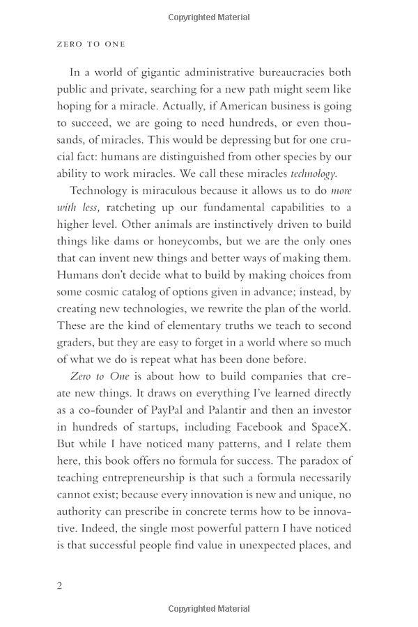 Sách Ngoại Văn - Fahasa - Zero to One : Notes on Start Ups, or How to Build the Future
