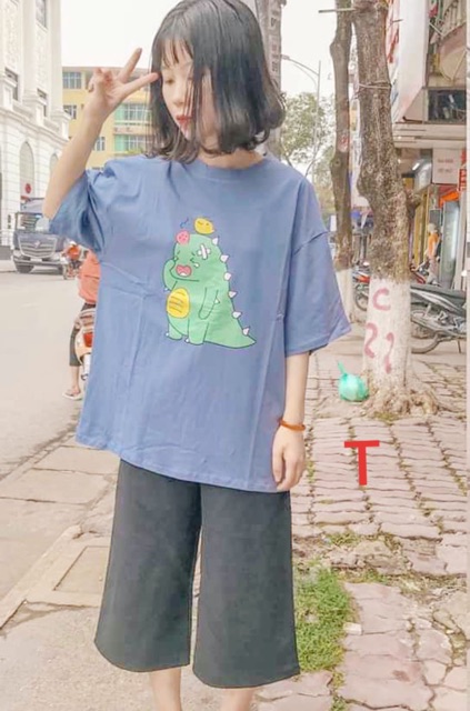 Áo phông thụng khủng long khóc DTR0320
