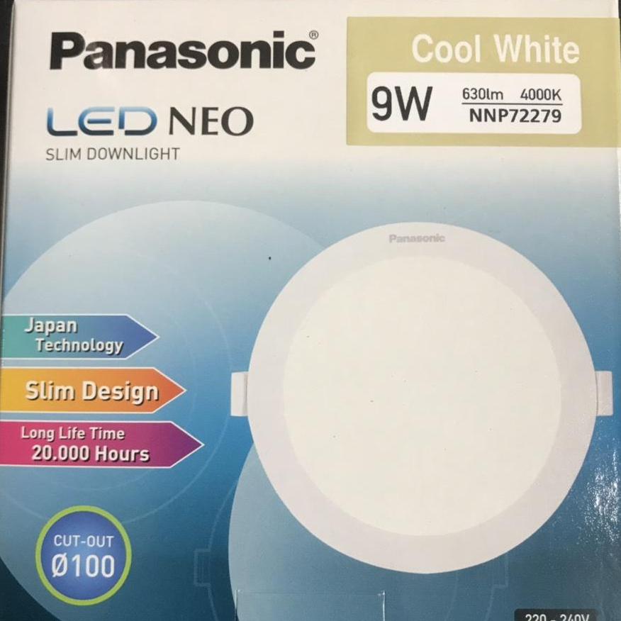 Đèn Led  Âm Trần Siêu Mỏng 9W Panasonic Phi 100 ( made in Indonesia)
