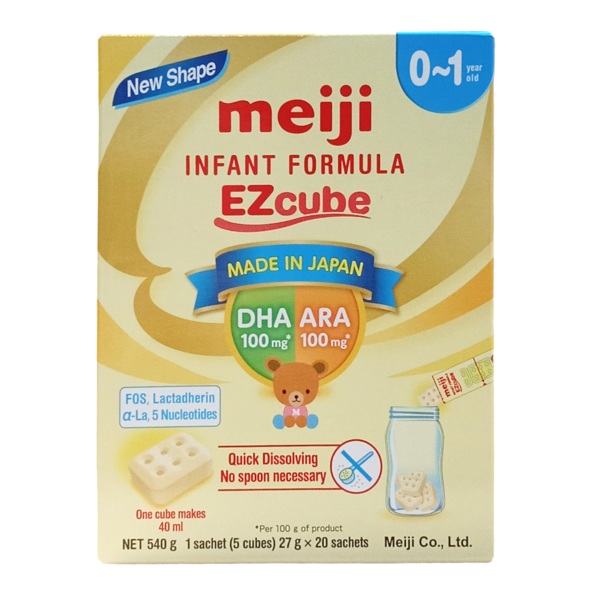 Combo 2 hộp sữa meiji thanh infant formula 540g/ growing up formula 448g