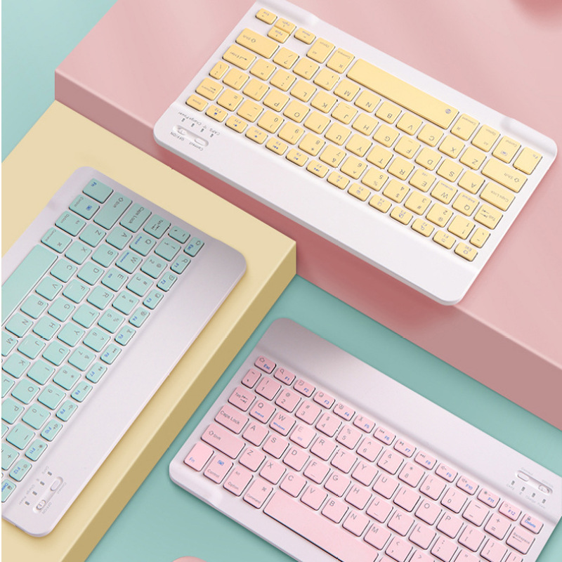 Bàn phím bluetooth không dây mini HP 10 inch / chuột không dây cho điện thoại di động và máy tính bảng, các màu có sẵn