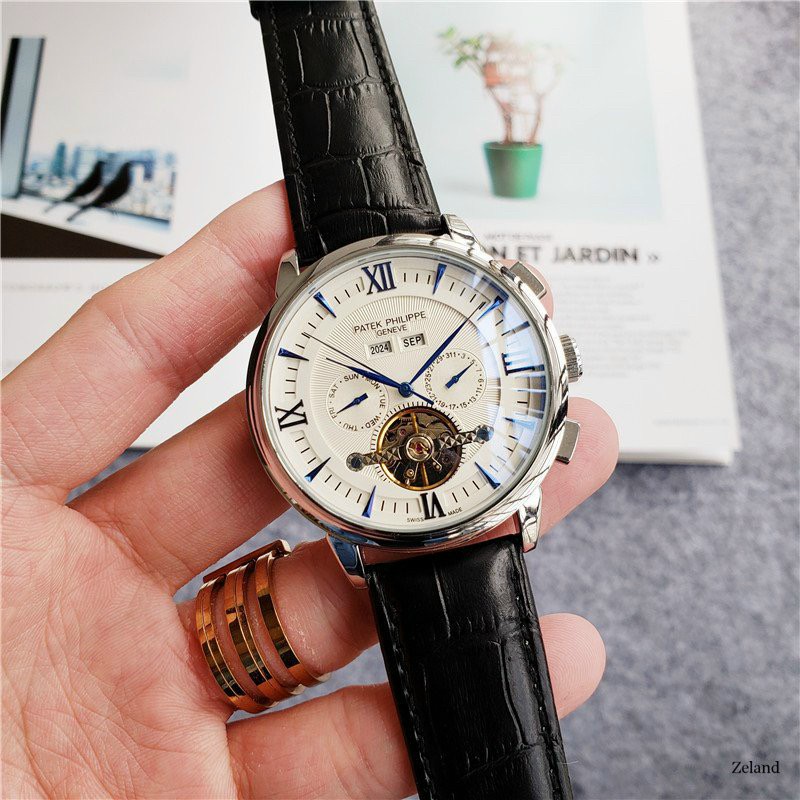 Đồng Hồ Nam Patek Philippe Dây Da Lộ Máy Cơ Automatic [Bảo Hành 12 tháng]