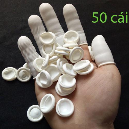 Bao ngón tay cao su ( túi 50 chiếc )