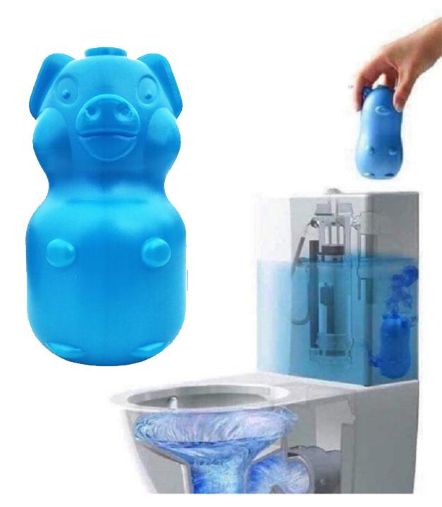 Lọ Thả Bồn Cầu Tẩy Sạch Diệt Khuẩn Khử Mùi Toilet Hình Con Heo / Lợn - Chai Tẩy và Khử Mùi Hôi Bồn Cầu Siêu Sạch