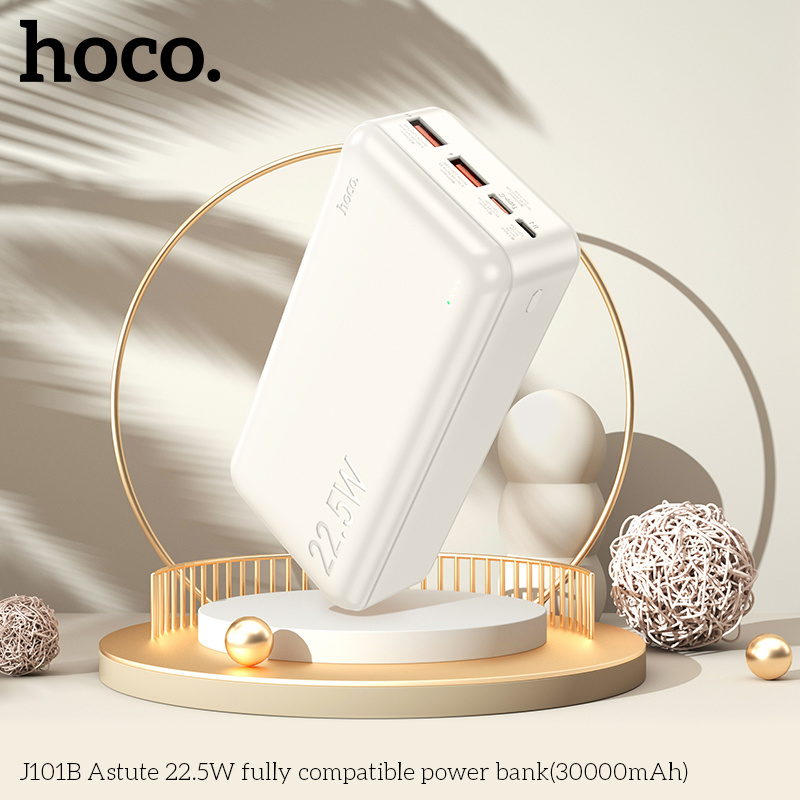 Pin dự phòng Hoco J101B 30000mAh USB QC 3.0 22.5W, TypeC PD 20W - Nhất Tín Computer