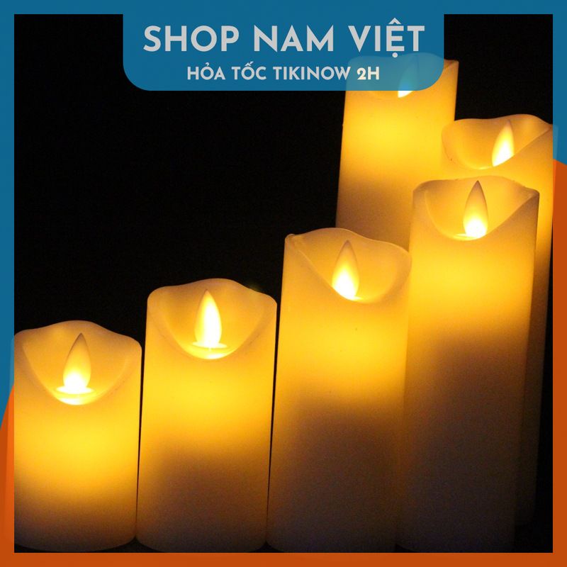 Đèn LED Nến Điện Tử Tim Lắc