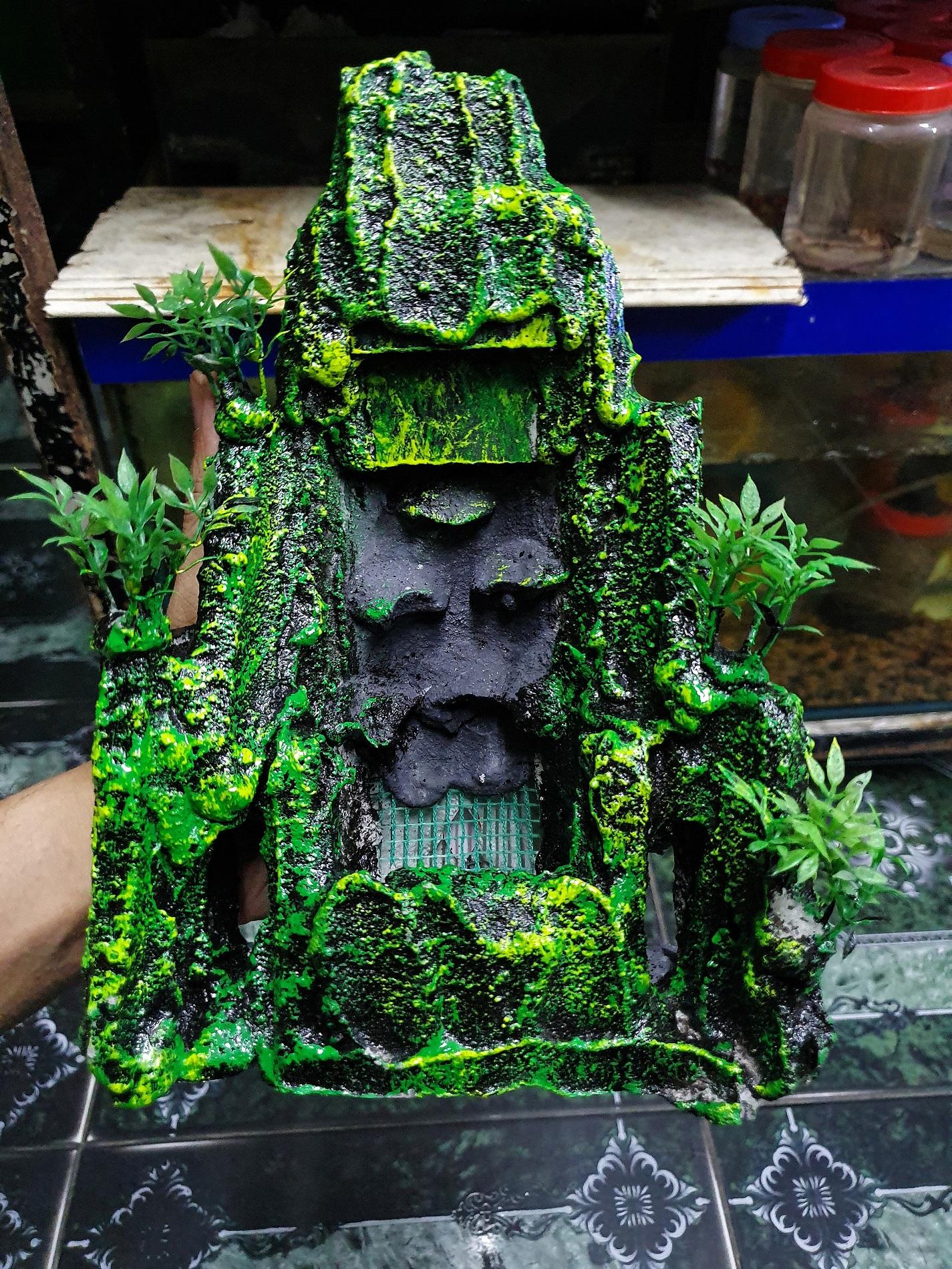 THÁC CÁT LÀM SẴN TRANG TRÍ HỒ CÁ NON BỘ 16X10X25CM TẶNG KÈM CÁT VÀ VAN OXY