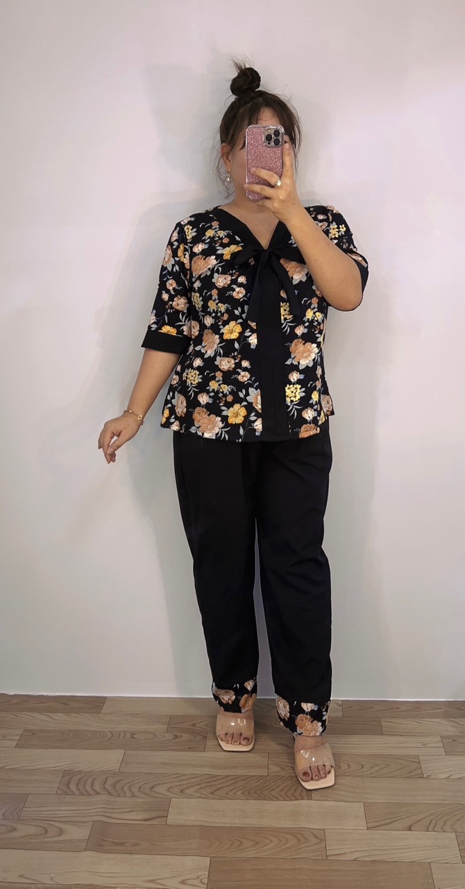 Đồ Lam Hoa nơ cổ Bigsize 68kg đến 95kg