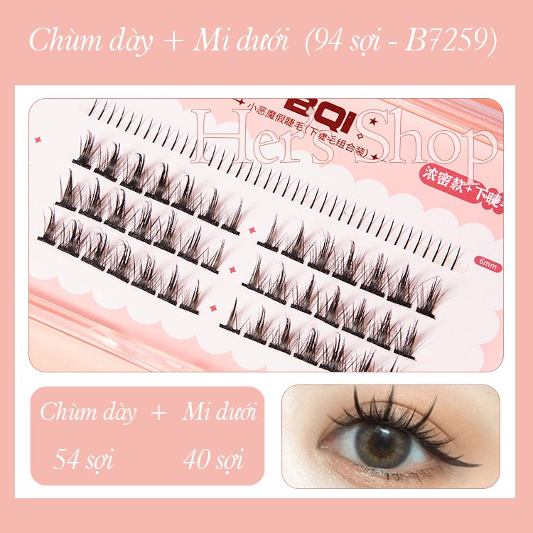 Mi giả chùm tự nối mix nhiều kiểu dáng siêu đẹp - mi giả tách sợi tự nhiên dễ nối tại nhà eyelash