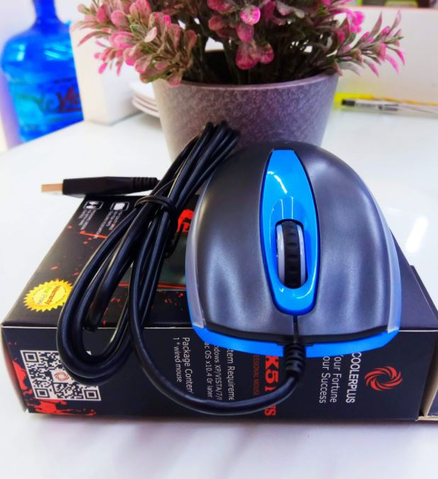 Chuột, chuot quang dây USB Coolerplus FX5 Plus, LED - Bảo hành 2 năm