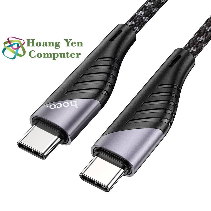 Cáp sạc nhanh 60w hoco u95 type c to type c dài 1.2m - bh 12 tháng 1 đổi 1 - hoàng yến computer