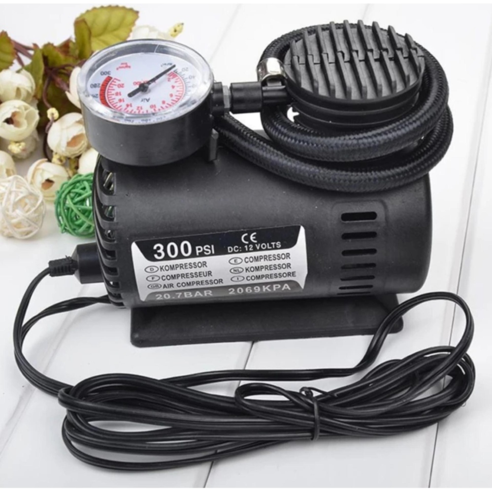 [HCM]Máy bơm Khí Áp Xuất Cao - Bơm Hơi Ô Tô Xe Máy Xe Đạp AIR 12V