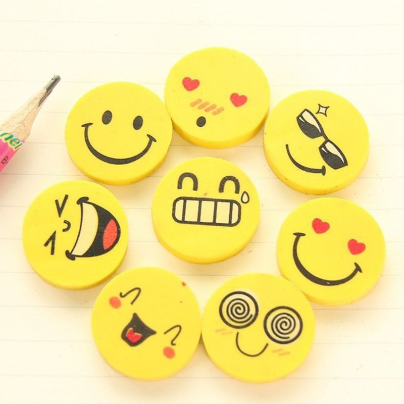 [HCM]Gôm Tẩy Hình Mặt Cười ( Set 4 Viên)