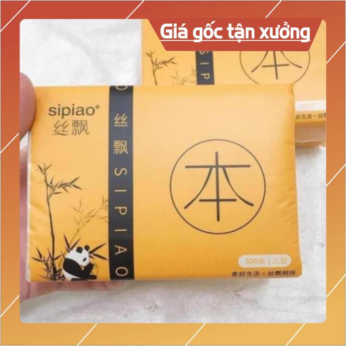 Thùng 30 Gói giấy ăn Gấu Trúc Sipiao siêu dai