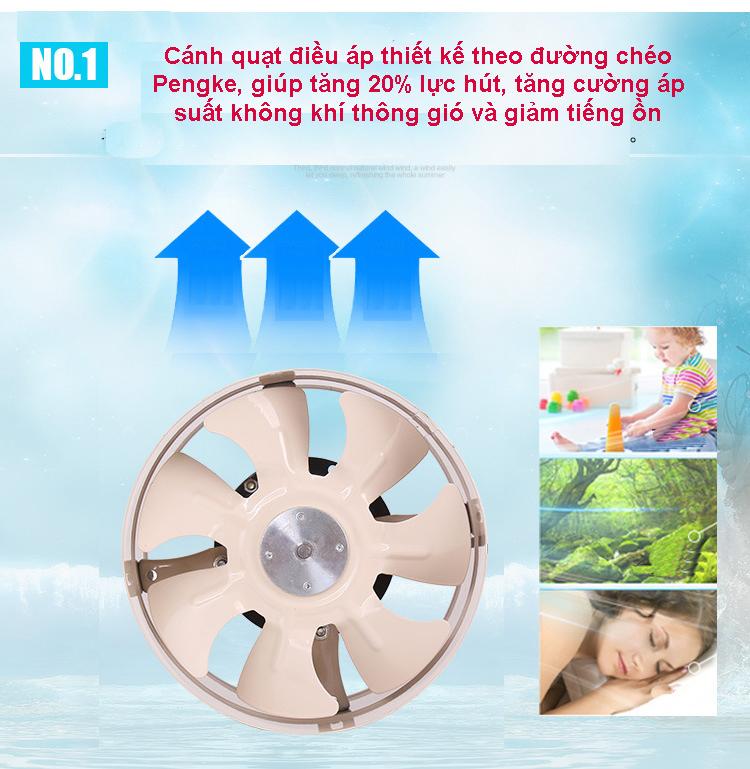 Quạt thông đường ống phi 200 (8inch) Penck YT200