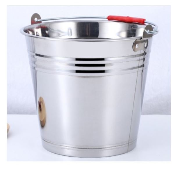 Xô Inox304 Nanichino size lớn 30x25x20cm