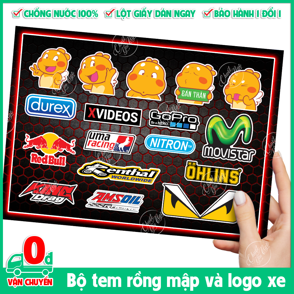 New hot sale high quality waterproof cute car sticker decal logo sticker decal glass motorcycle decoration laptop helmet