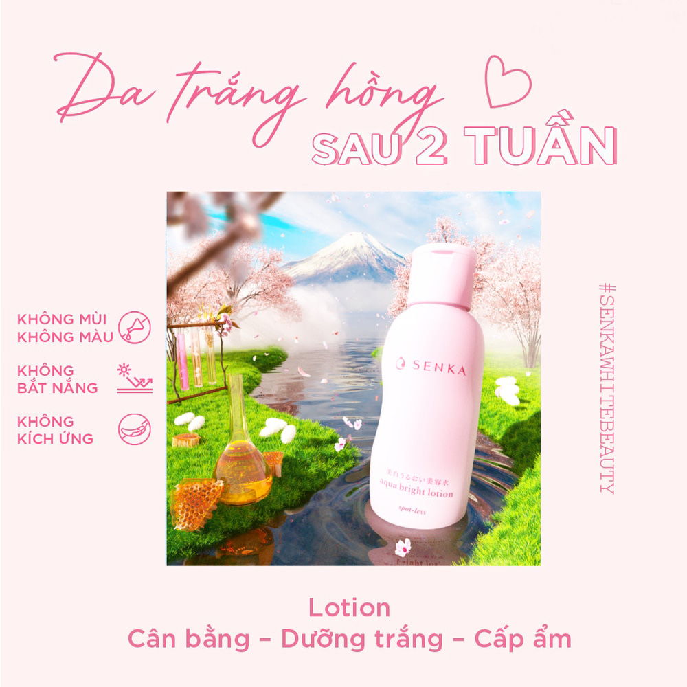 Nước Dưỡng Senka Làm Mềm & Trắng Da 200ml