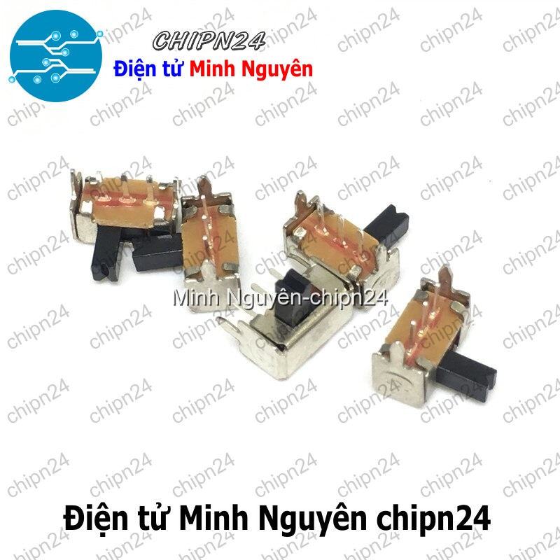 [5 cái] (K85) Công Tắc Gạt 2mm SK12D07 VG3 Cong (3 chân 2 vị trí) - HH000553
