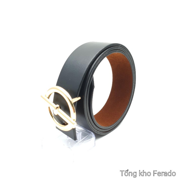 Dây thắt lưng nam khóa cài tròn thời trang