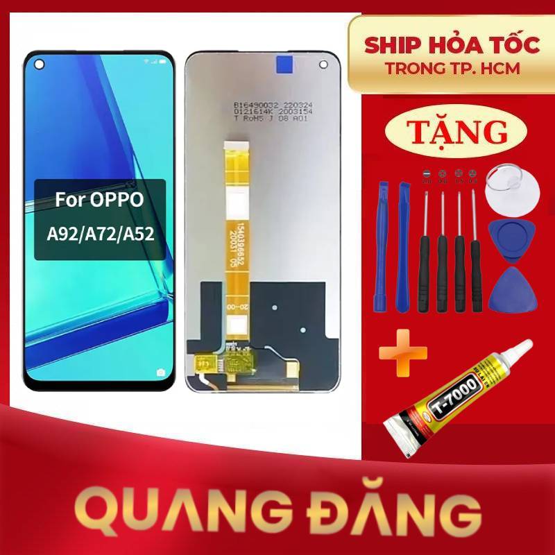 Bộ màn hình oppo oppo a52 /a72 /a92 tặng keo dán và bộ sửa 9 món