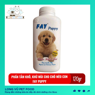 Phấn tắm khô, khửi mùi cho chó mèo Fay Puppy 120gr - Long Vũ Pet Food thumbnail