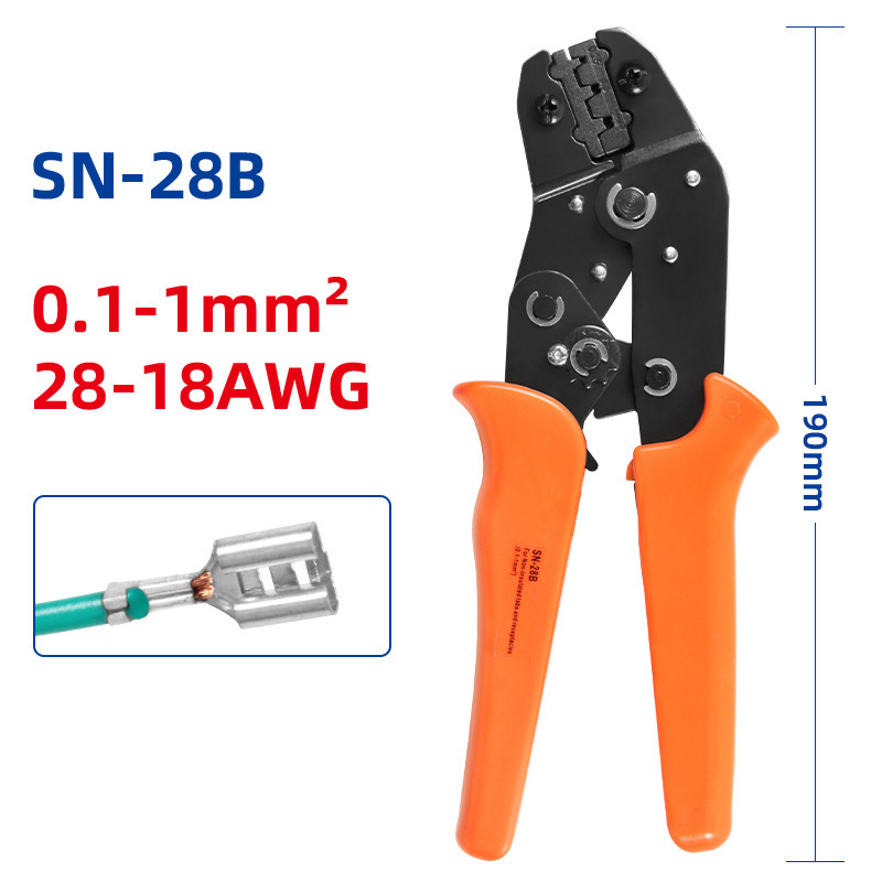 Combo Kiềm bấm cos dây điện AWG Sn-28b