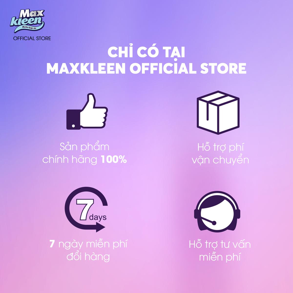 Túi nước giặt xả MaxKleen 2.4kg (Huyền Diệu/ Hoa Nắng/ Vườn Sớm Mai)
