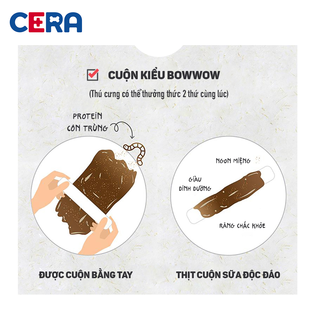Snack Cho Chó Bowwow - Gà Cuộn Thanh Sữa 80gr