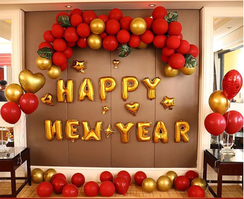Bộ Bóng Chữ Happy New Year Chúc Mừng Năm Mới HPNY2
