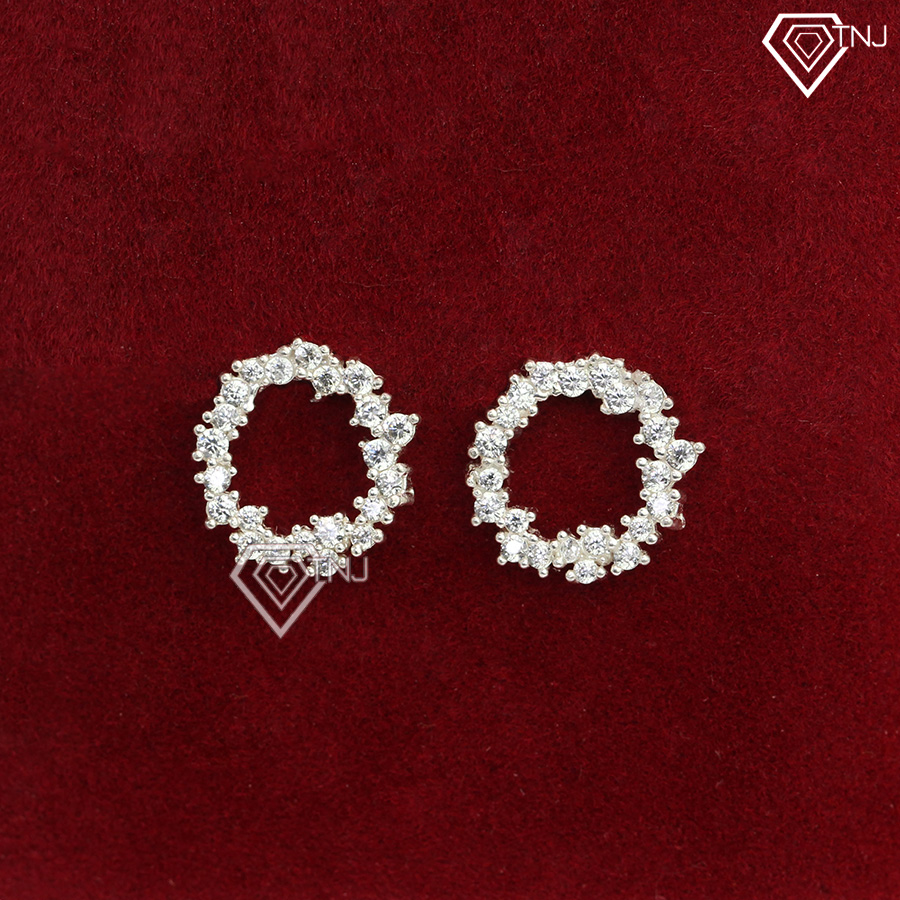 Bông tai bạc nữ Huyền thoại biển xanh BTN0039 - Trang Sức TNJ