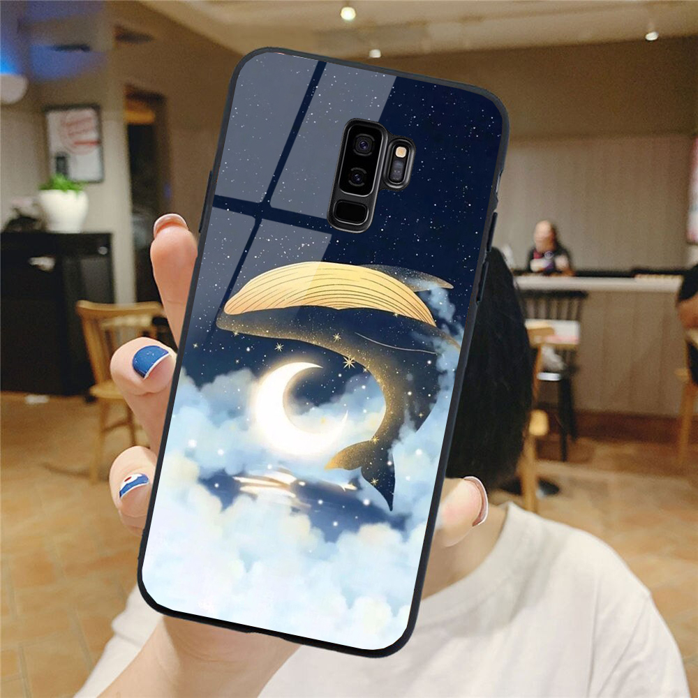 Ốp Lưng SAMSUNG S9, S9 PLUS mặt kính cao cấp phi hành gia