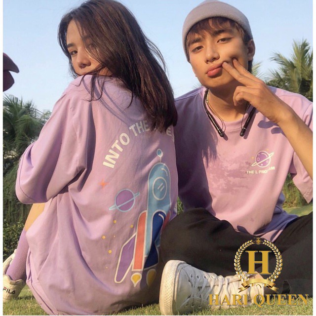 Áo phông tím vũ trụ Love HSU0719