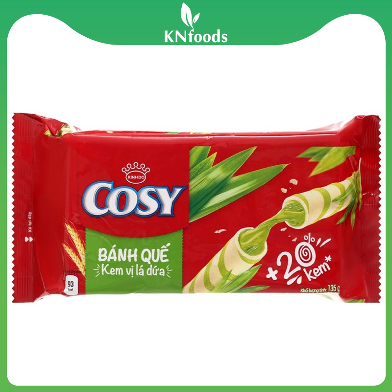 Bánh quế đủ vị (dâu, cam, dứa, socola) Cosy Kinh Đô gói 135g