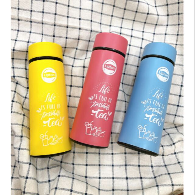 BÌNH THỦY TINH GIỮ NHIỆT Lipton 400ml(đồ khuyếBn mãi lipton)