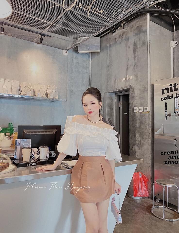 áo kiểu bèo tay tay phồng xinh