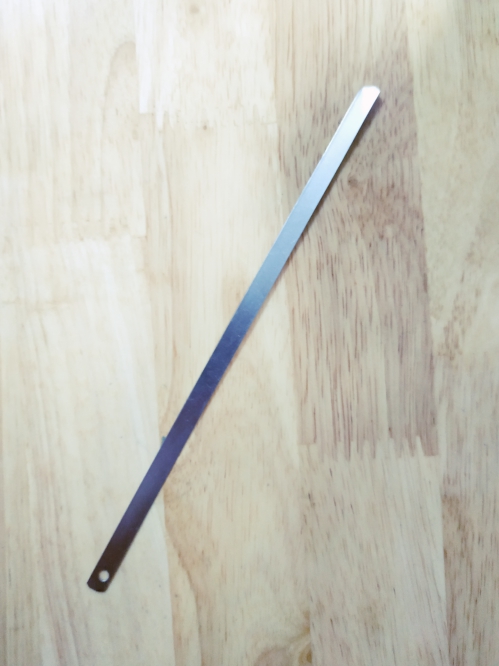 Thìa cạo lưỡi thép không gỉ thanh thẳng 18cm