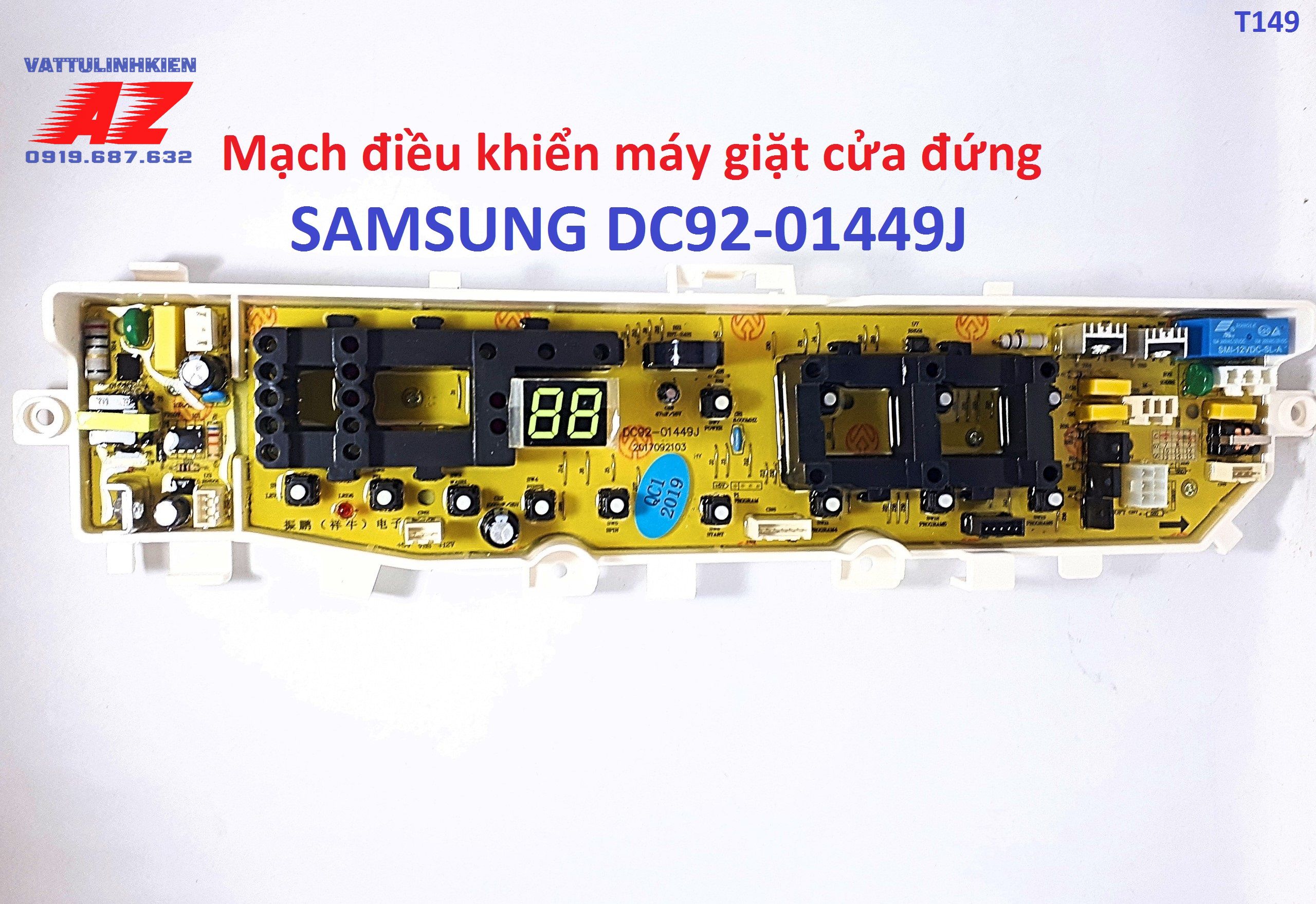 Bo mạch kiểu DC92-01449 13 phím cho máy giặt SAMSUNG cửa đứng