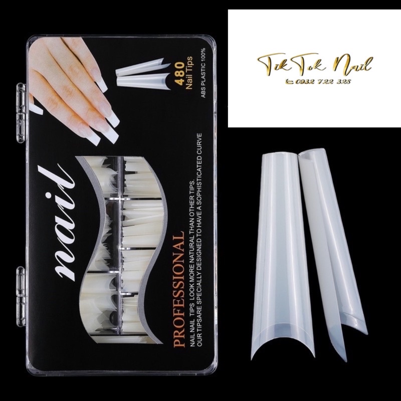 Móng típ nối nhọn dài và típ than móng up nhọn dài móng up than